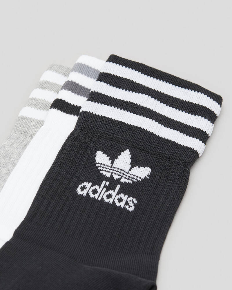 adidas Mid Cut Crew Socks 3 Pack for Mens