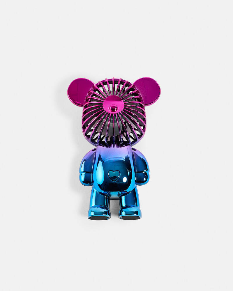 Get It Now USB Plated Bear Hand Fan for Unisex