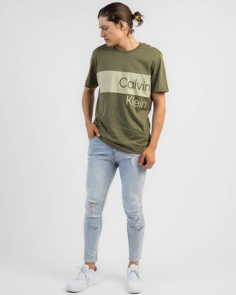 Calvin Klein Institutional Blocking T-Shirt for Mens