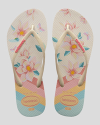Havaianas Slim Floral Thongs for Womens image number null