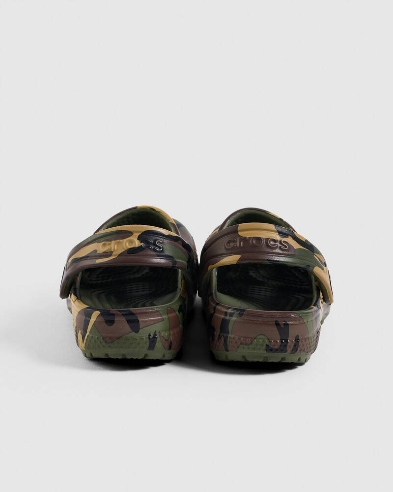 Crocs Toddlers' Classic Camouflage Clogs for Unisex