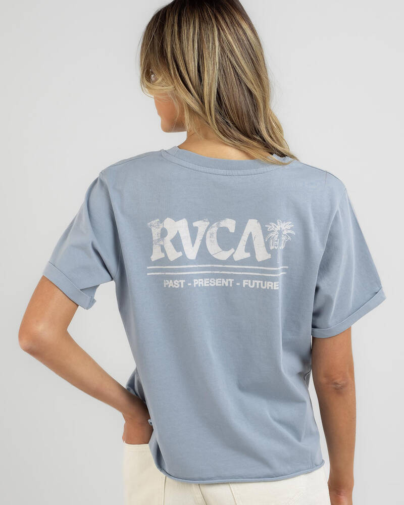 RVCA Radio Palms Cuffed T-Shirt for Womens