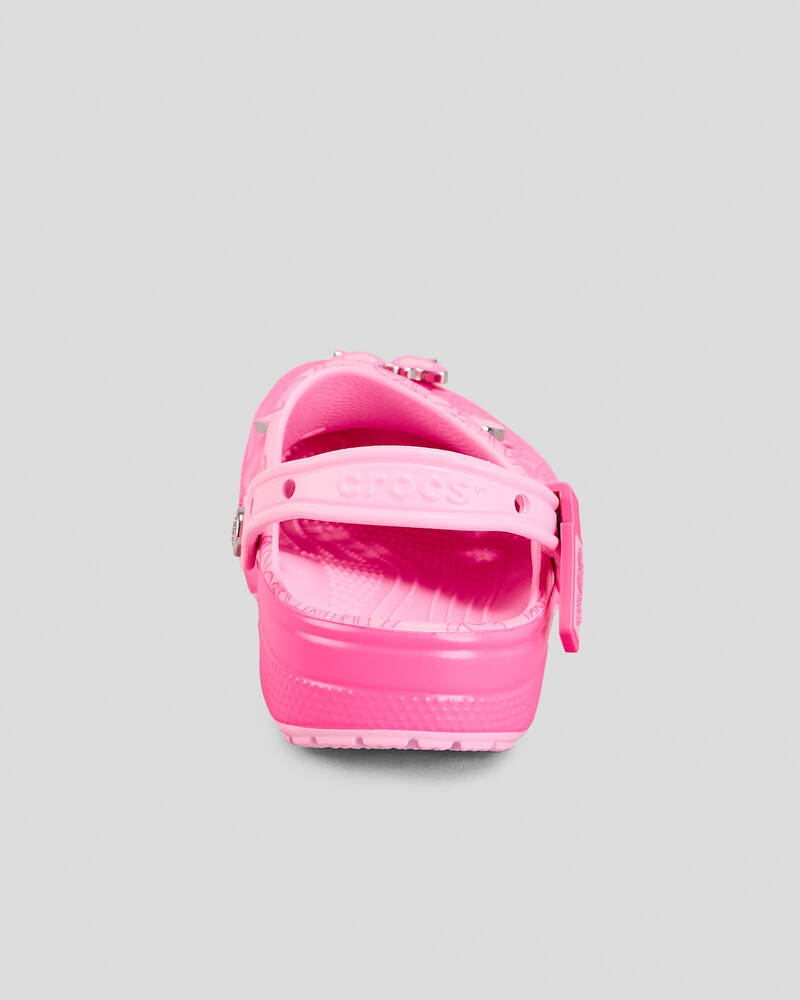 Crocs Mattel Pink Barbie Classic Clogs for Unisex
