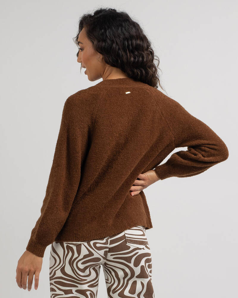 Ava And Ever Sneakin' Out Knit Cardigan for Womens