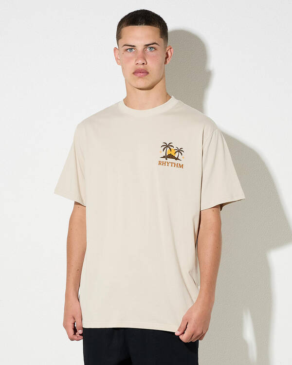 Rhythm Sunset Palm T-Shirt for Mens