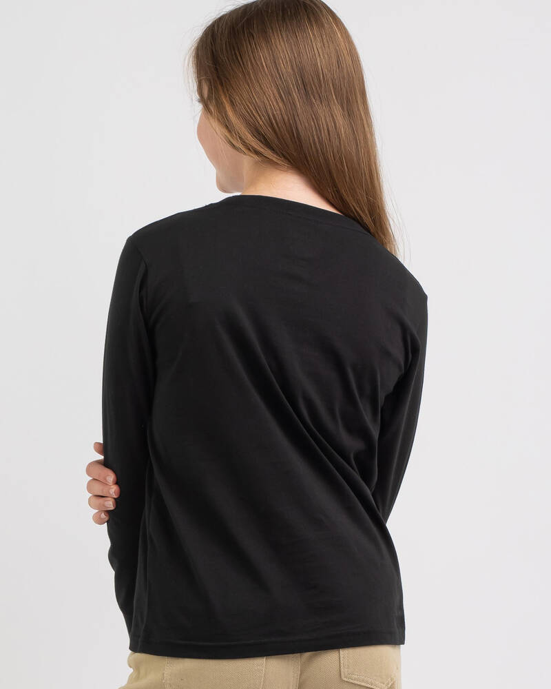 Santa Cruz Girls' Striped Reverse Dot Long Sleeve T-Shirt for Womens