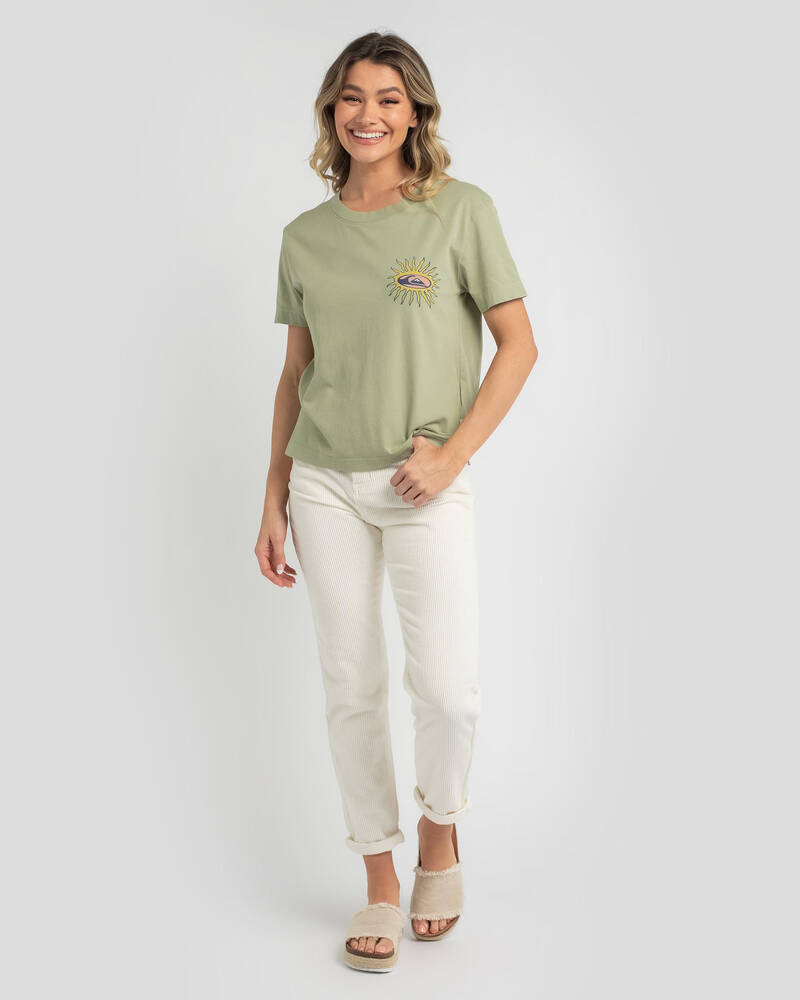 Quiksilver Star Slide Cropped T-Shirt for Womens