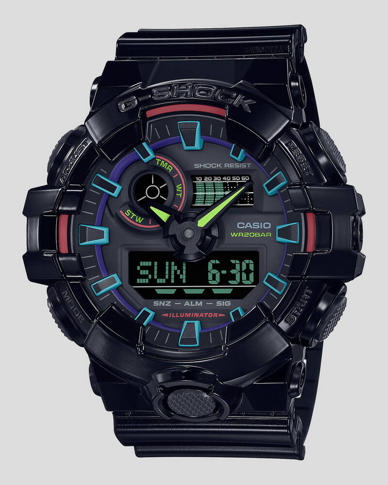 G-Shock GA700RGB-1A Watch for Mens