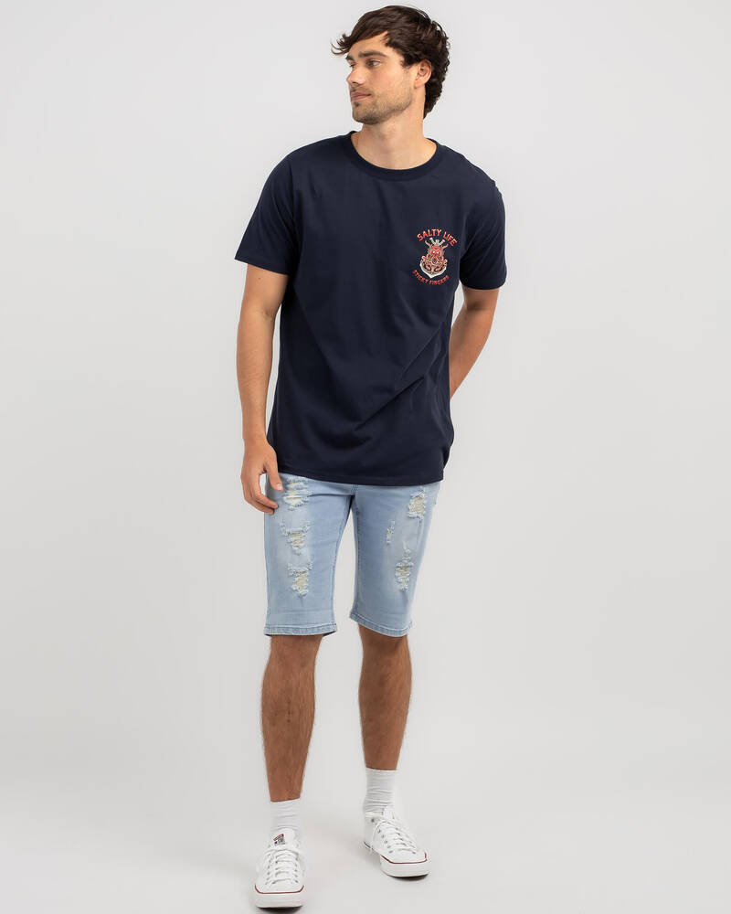 Salty Life Sticky Fingers 2.0 T-Shirt for Mens