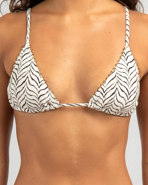 Kaiami Ikat Triangle Bikini Top for Womens