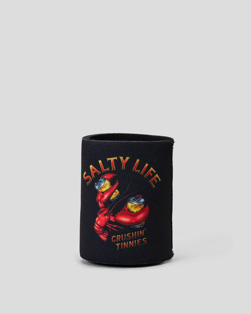 Salty Life Crushin' Tinnies Stubby Cooler for Mens