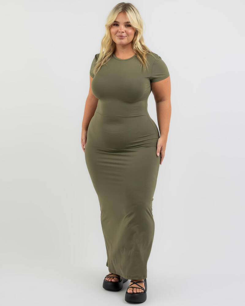 Ava And Ever Ethan Midi Dress In Khaki - Fast Shipping & Easy Returns ...