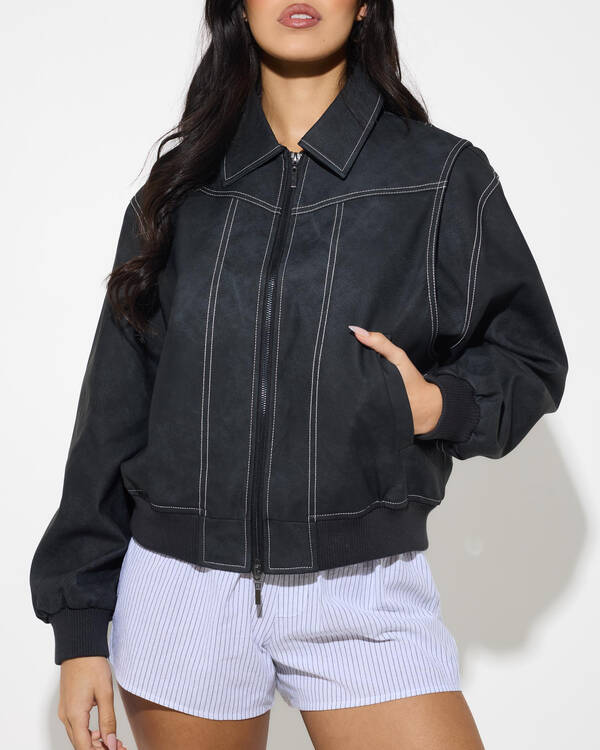 Ava And Ever Fairfax Faux Leather Jacket for Womens