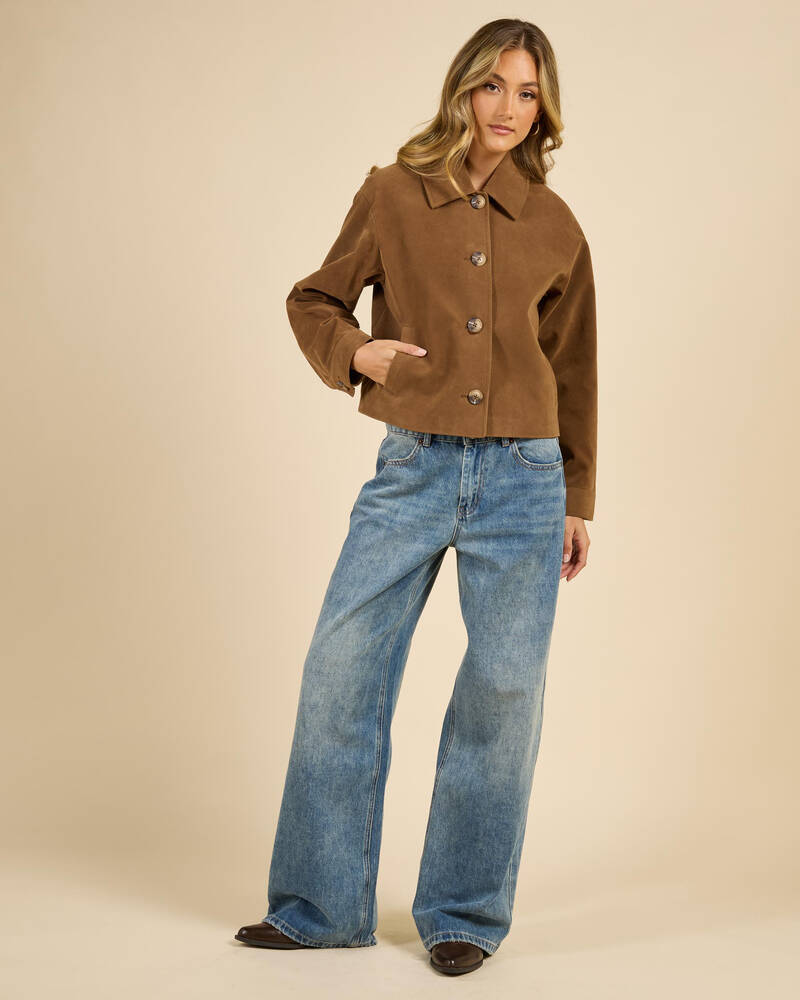 Mooloola Joplin Faux Suede Jacket for Womens