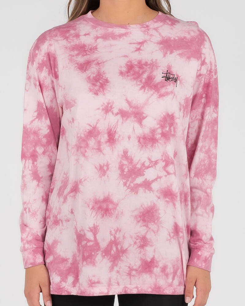 Stussy Verna Tie Dye Long Sleeve T-Shirt for Womens