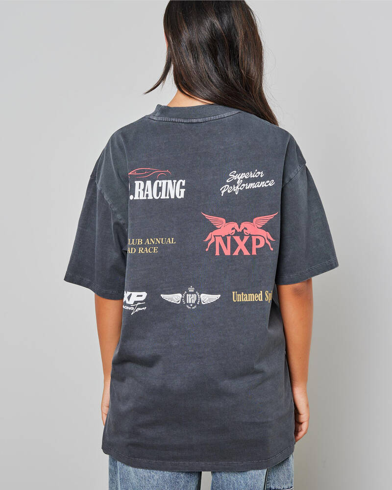 Nena & Pasadena Rein Heavy Box Fit T-Shirt for Womens