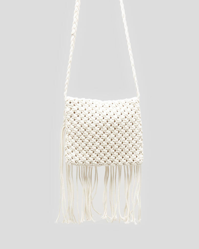Mooloola Goldie Macrame Crossbody Bag for Womens