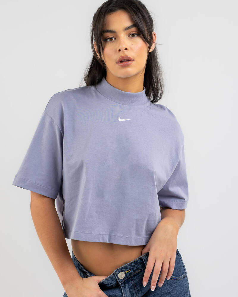 Nike Essential Mock Neck T-Shirt for Womens