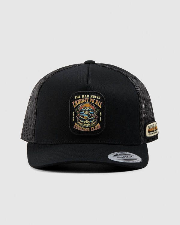 The Mad Hueys Caught Fk All Skull Trucker Cap for Mens