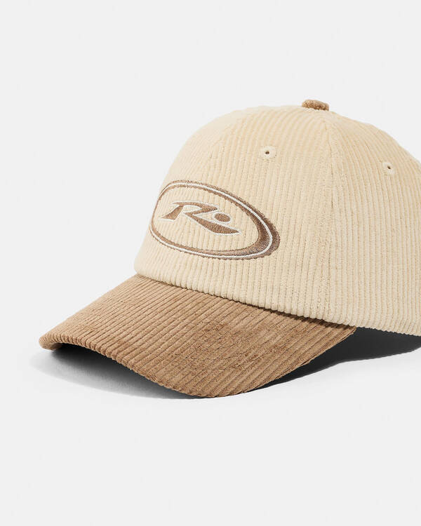 Rusty Orbit Cord Six Panel Cap for Mens