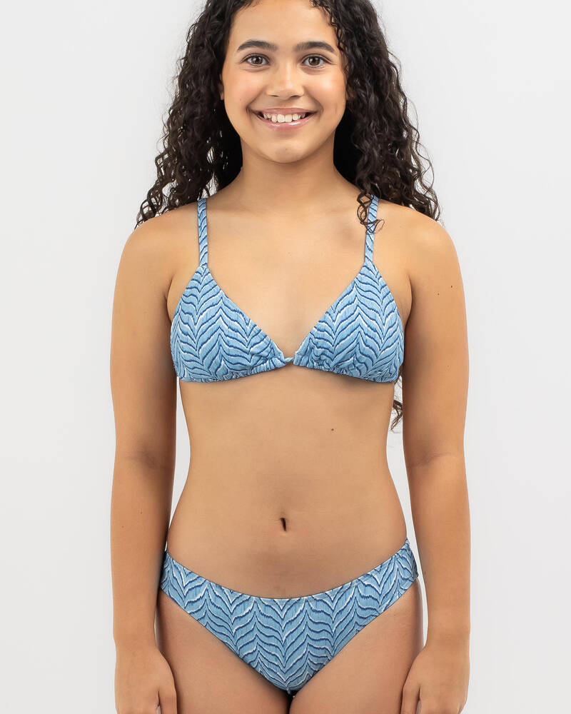 Kaiami Girls' Ikat Triangle Bikini Set for Womens