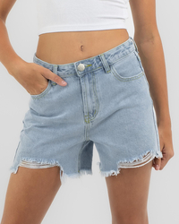 DESU Girls' Reign Mid Denim Shorts for Womens image number null