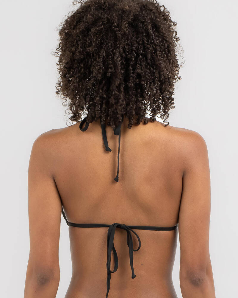 Playboy Bunny Metallic Sliding Triangle Bikini Top for Womens