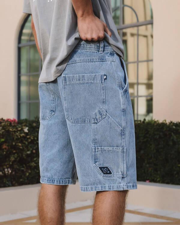 Lucid League Denim Walk Shorts for Mens