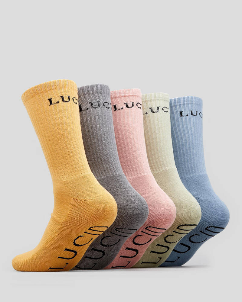 Lucid Tinted 5 Pack Socks for Mens