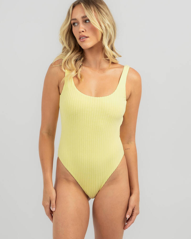 RVCA Tezzy Rib Scooped One Piece Swimsuit for Womens