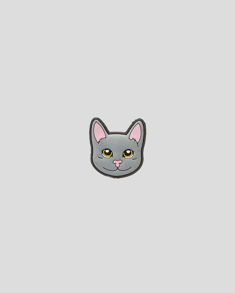 Crocs Grey Cat Jibbitz for Unisex