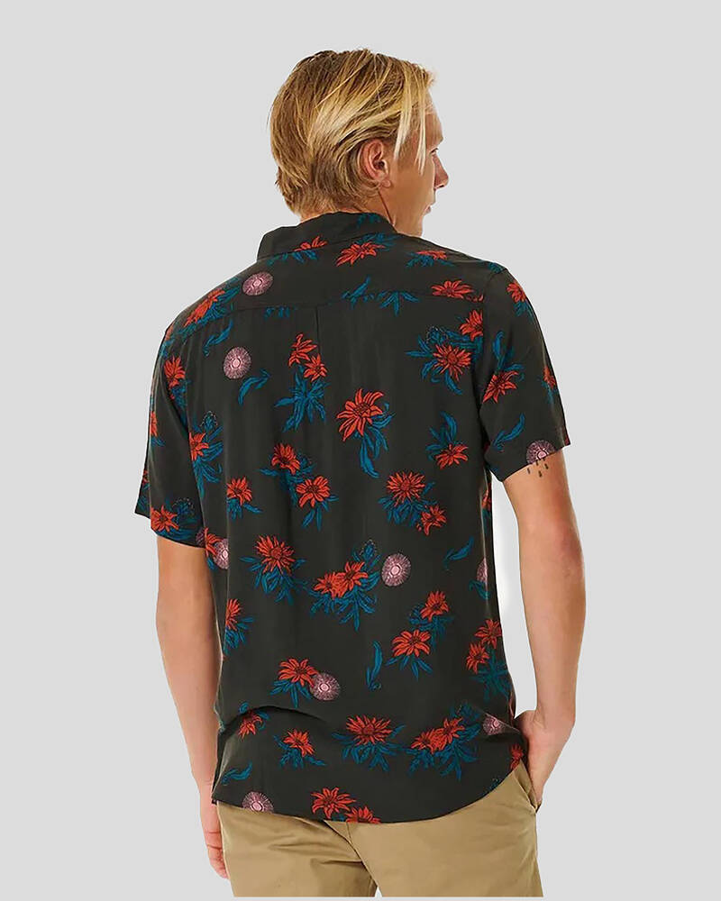 Rip Curl Sun Razed Floral Short Sleeve Shirt for Mens