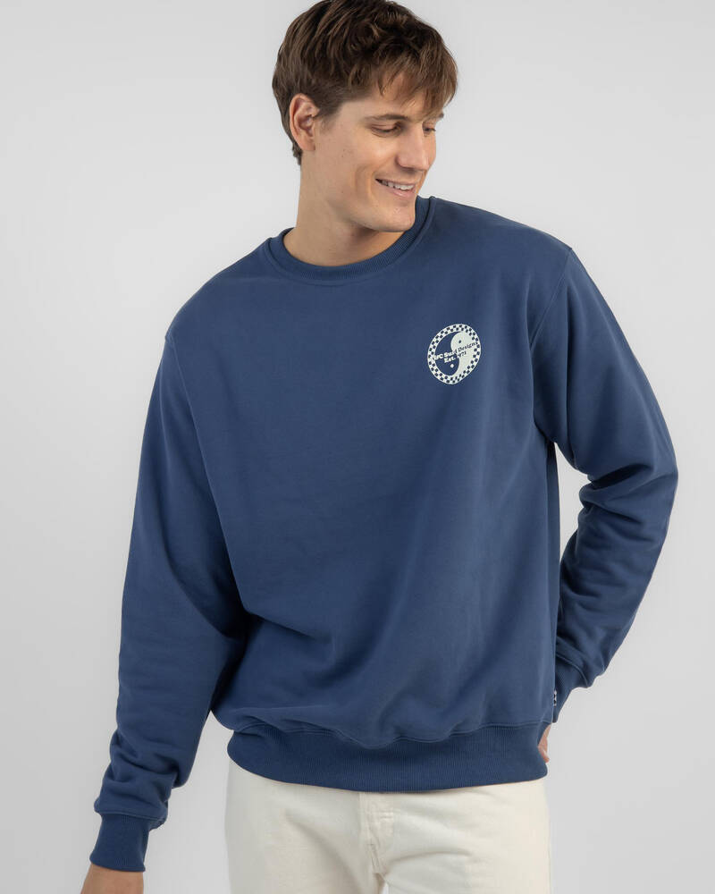 Town & Country Surf Designs Iconic Checker Crew Neck Sweatshirt for Mens