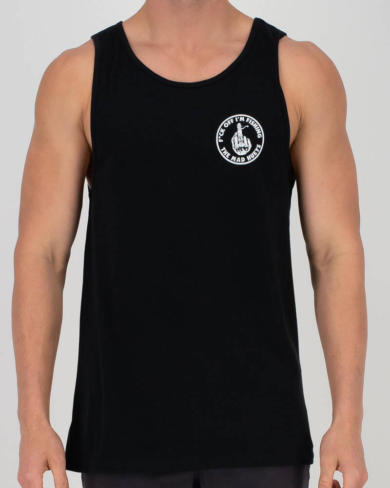 The Mad Hueys F*ck Off Im Fishing Singlet for Mens