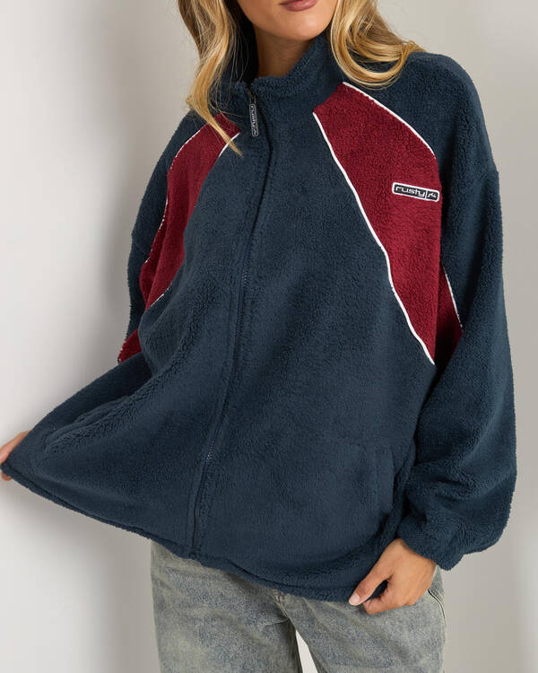 Rusty Two Tides Zip Through Jacket for Womens