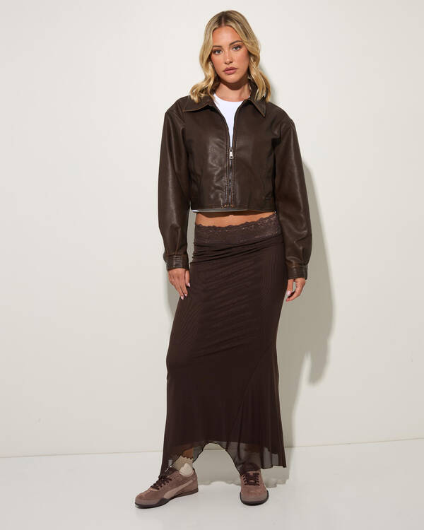 Ava And Ever Jett Faux Leather Jacket for Womens