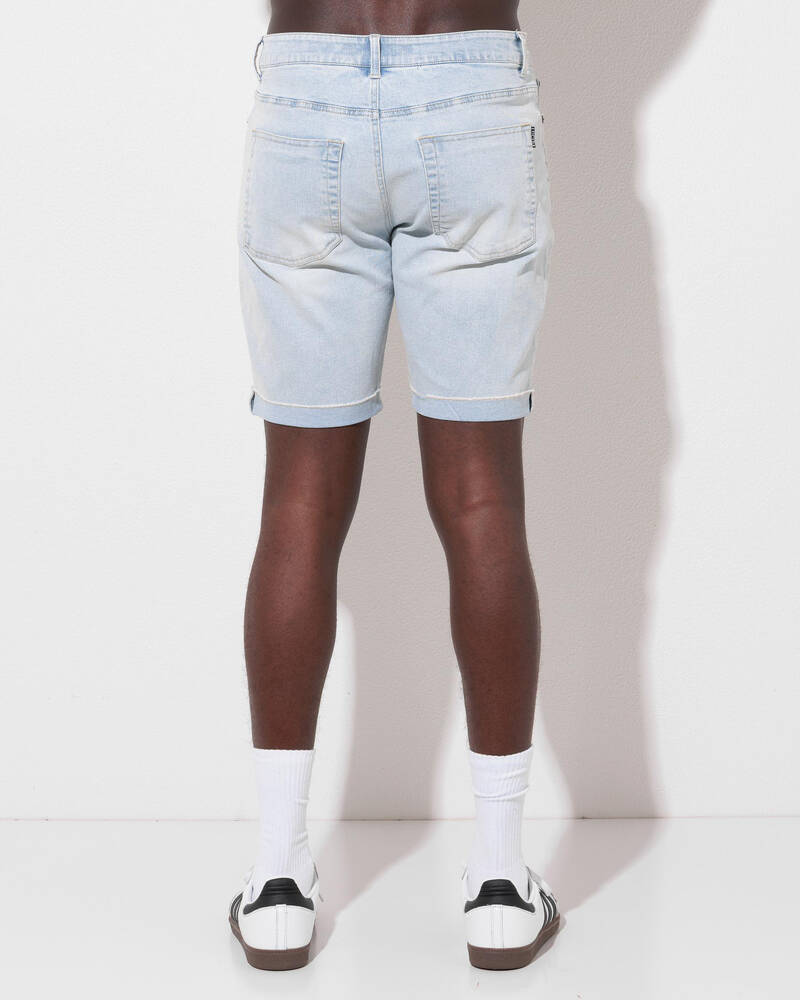 Lucid Rhodes Denim Walk Shorts for Mens