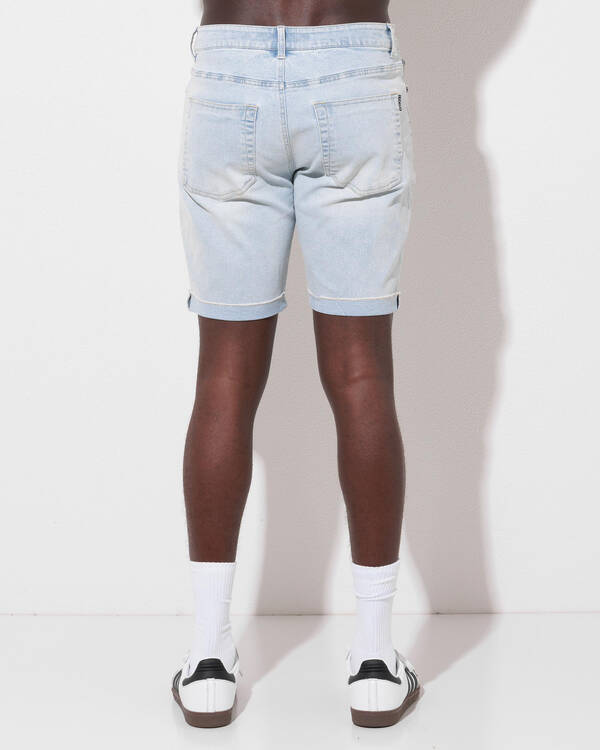 Lucid Rhodes Denim Walk Shorts for Mens