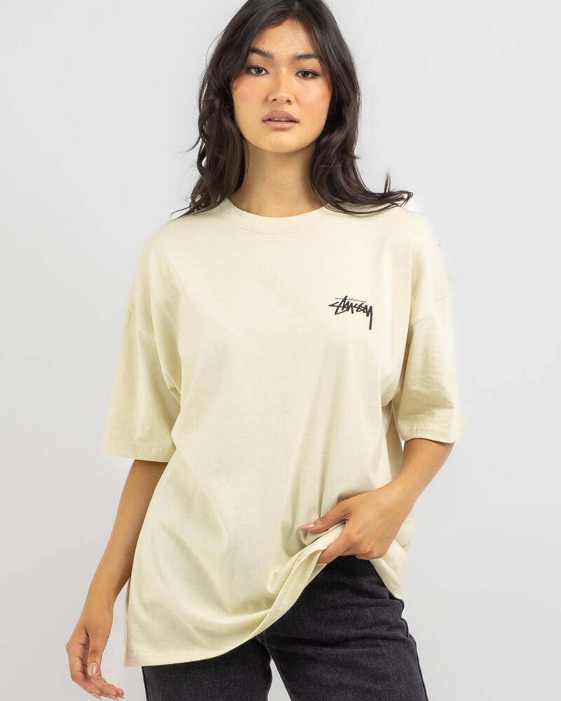 Stussy Fluffy Dice Relaxed T-Shirt for Womens