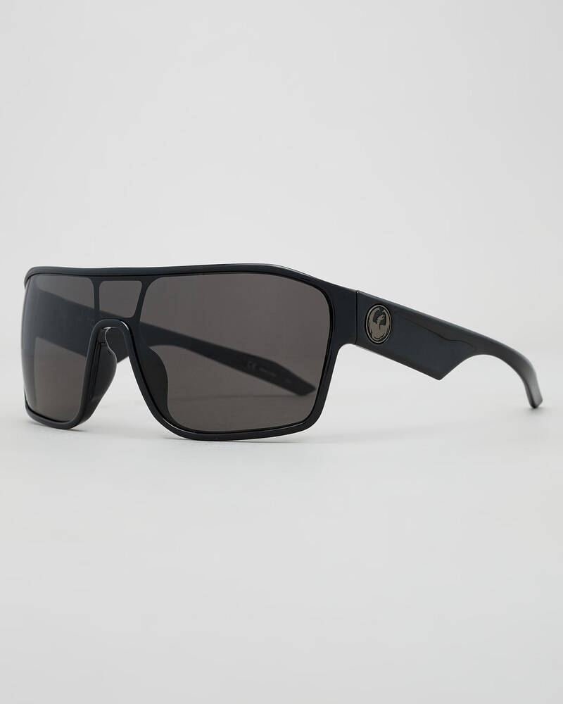 Shop Dragon Alliance Tolm Sunglasses In Shiny Black/grey - Fast ...