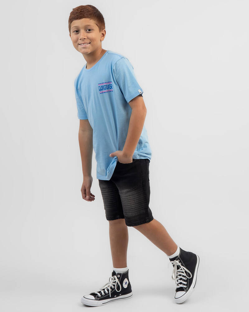 Quiksilver Boys' Warped Frames T-Shirt for Mens