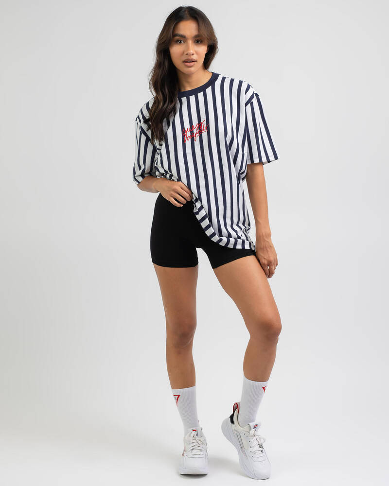GUESS Originals Aven Stripe T-Shirt for Womens