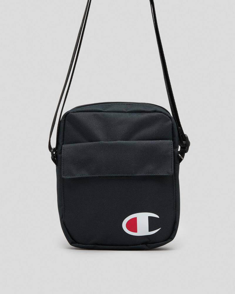 Shop Champion C Logo Crossbody Bag In Black Fast Shipping & Easy