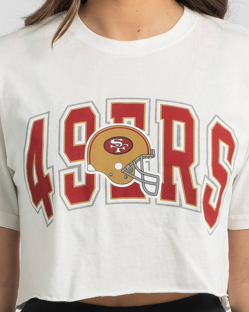 Mitchell & Ness San Francisco 49ers Vintage NFL Play Clock T-Shirt for Womens