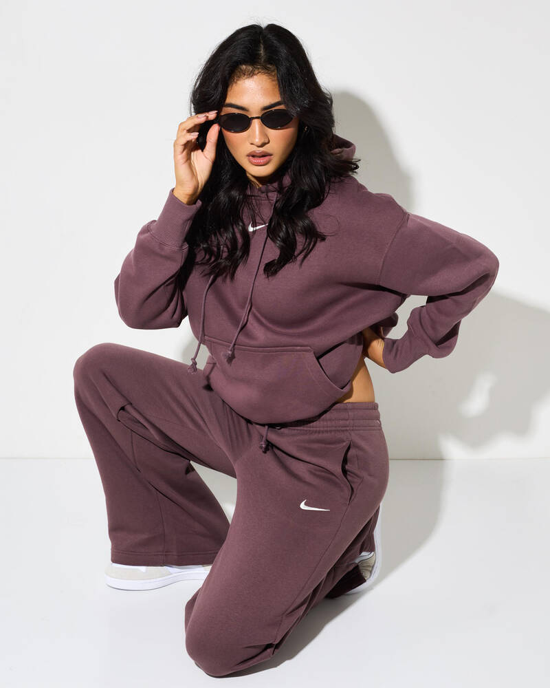 Nike Phoenix High Waisted Wide Leg Track Pants for Womens