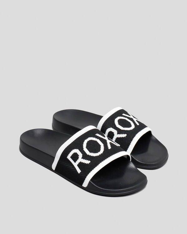 Roxy Womens Roxy Slippy Knit Slide Sandals for Womens