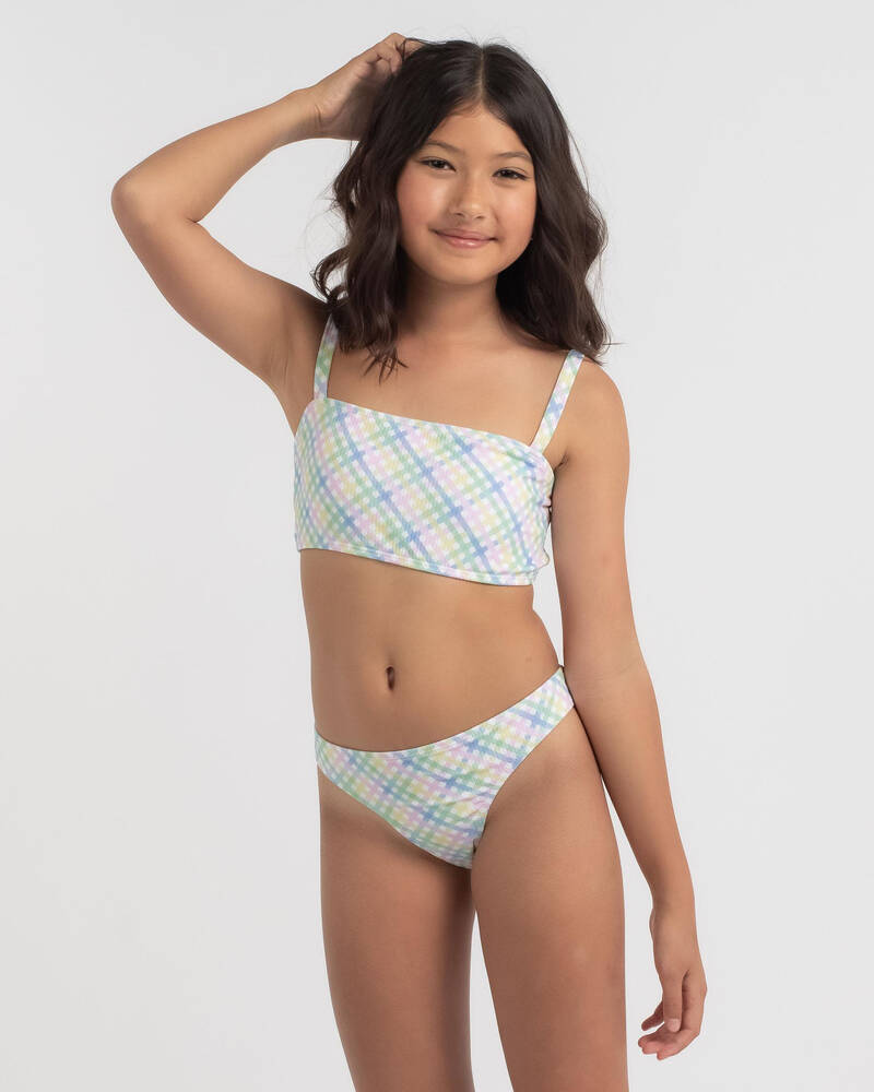 Kaiami Girls' Lucille Bandeau Bikini Set for Womens