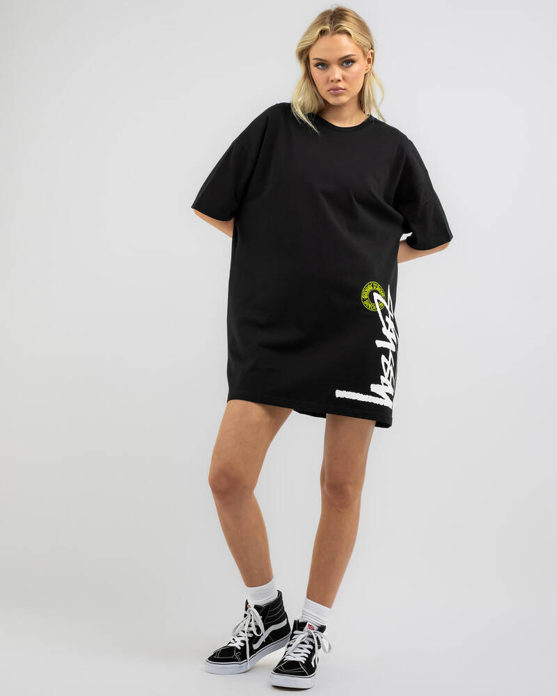 Stussy Design Dot T-Shirt Dress for Womens