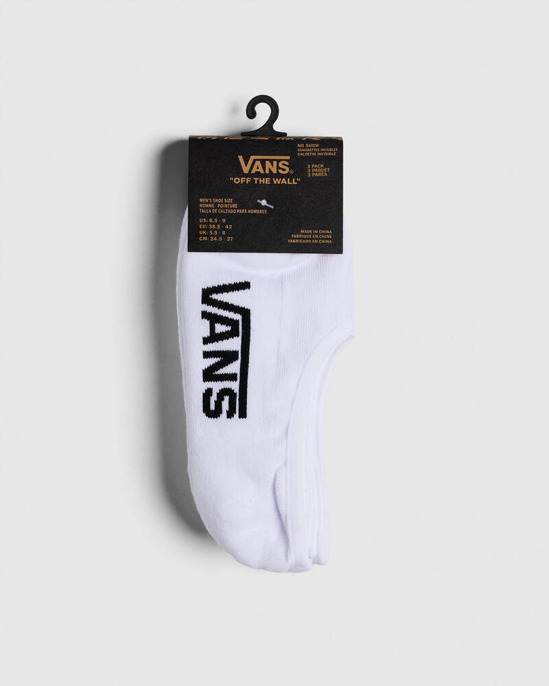 Vans Super No Show Socks 3 Pack for Womens