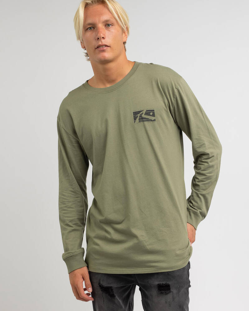 Rusty R Dot Long Sleeve T-Shirt for Mens